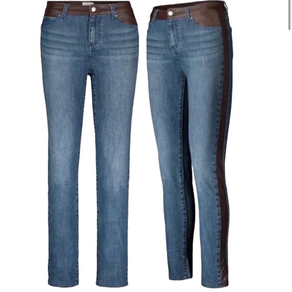 ECRU Los Feliz soft suede look denim jeans vintage chocolate casual size 27 NWT